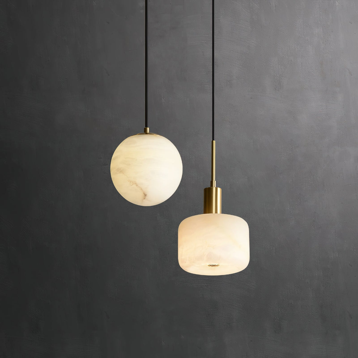 Natural Alabaster Small Pendant Light — view 8