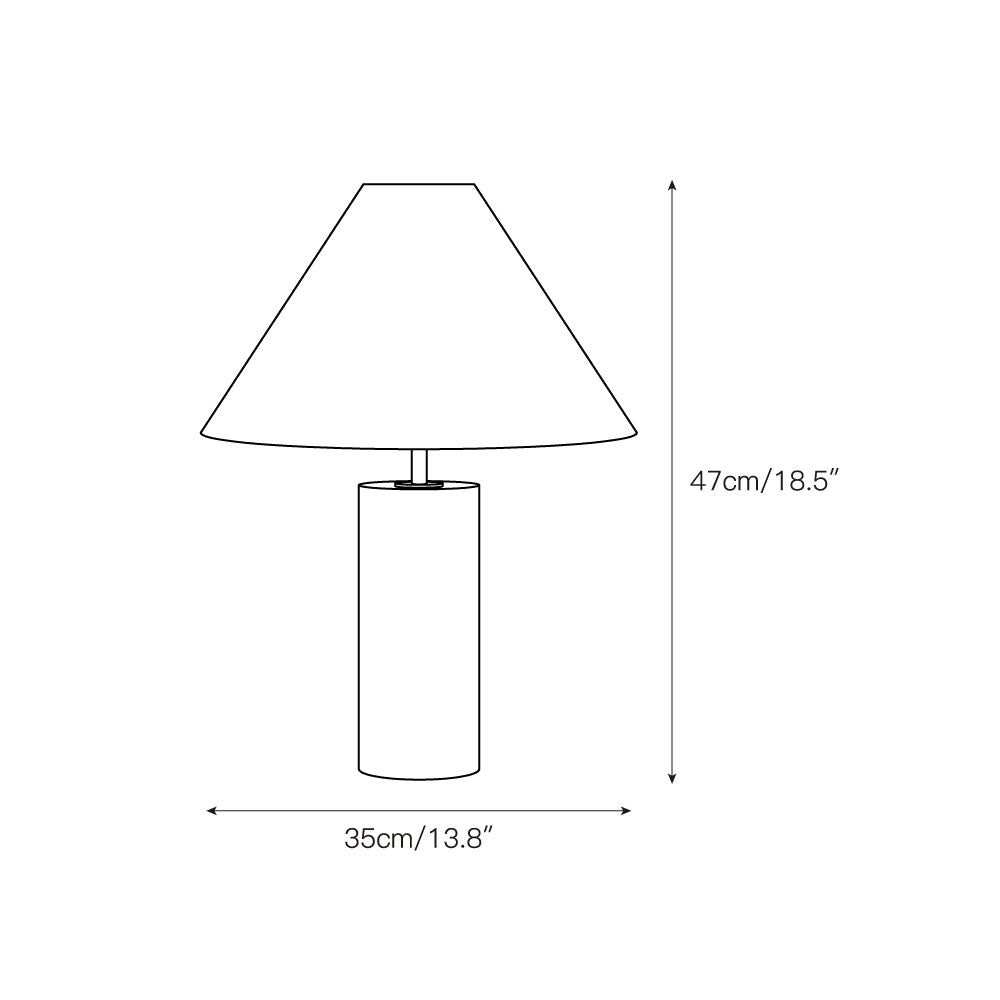 Navagio Travertine Table Lamp — view 3