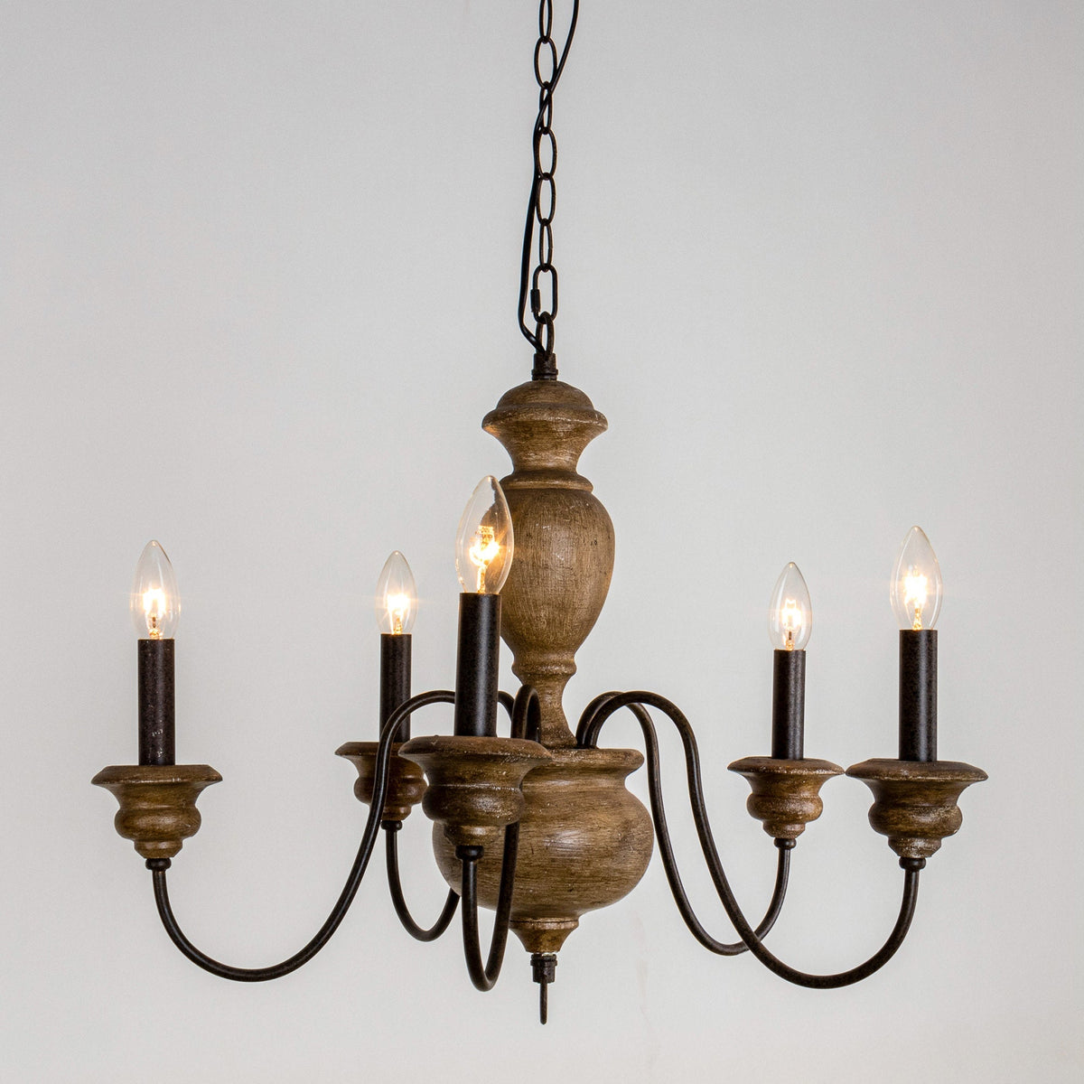 Neddy Wood Chandelier — view 14