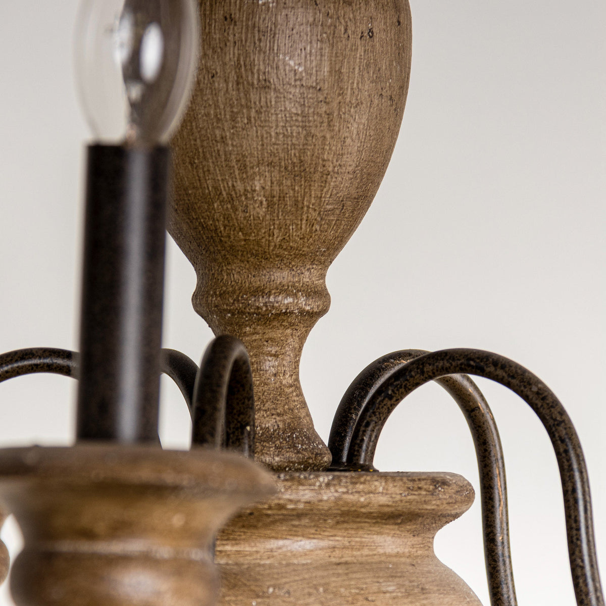 Neddy Wood Chandelier — view 19
