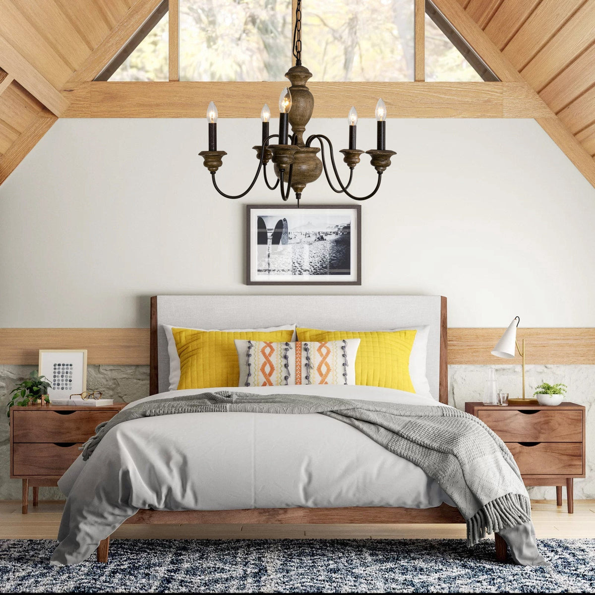 Neddy Wood Chandelier — view 7