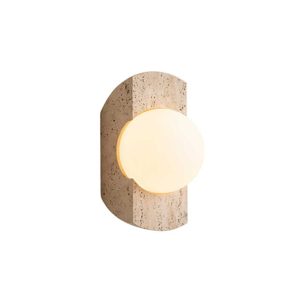 Neptune Travertine Wall Lamp