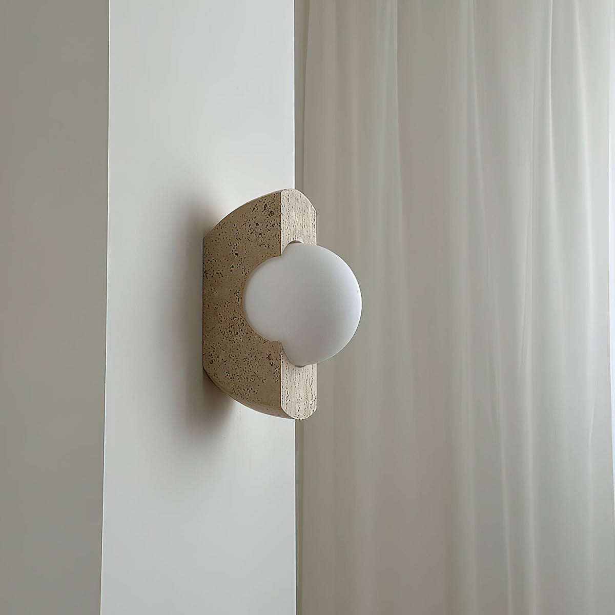 Neptune Travertine Wall Lamp — view 4