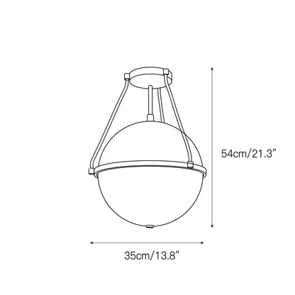 Neven Glass Ceiling Lamp