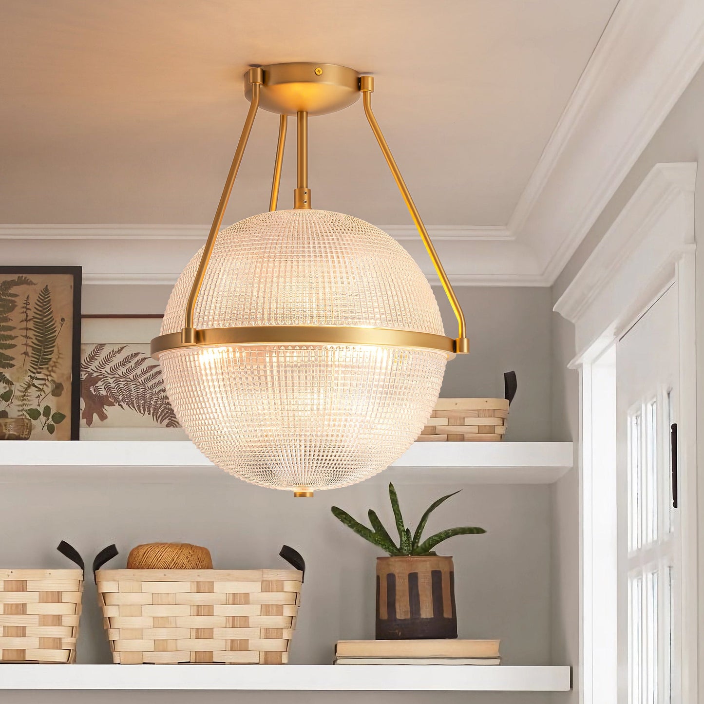 Neven Glass Ceiling Lamp