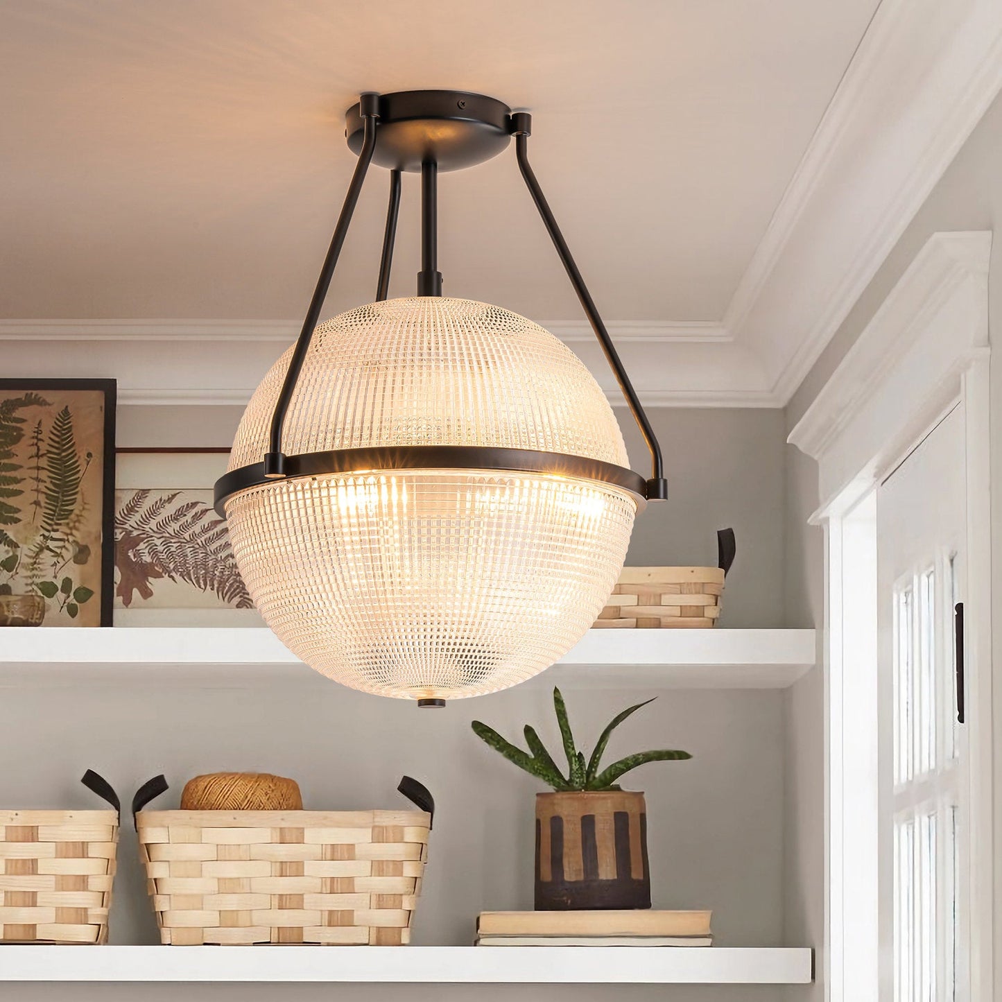 Neven Glass Ceiling Lamp