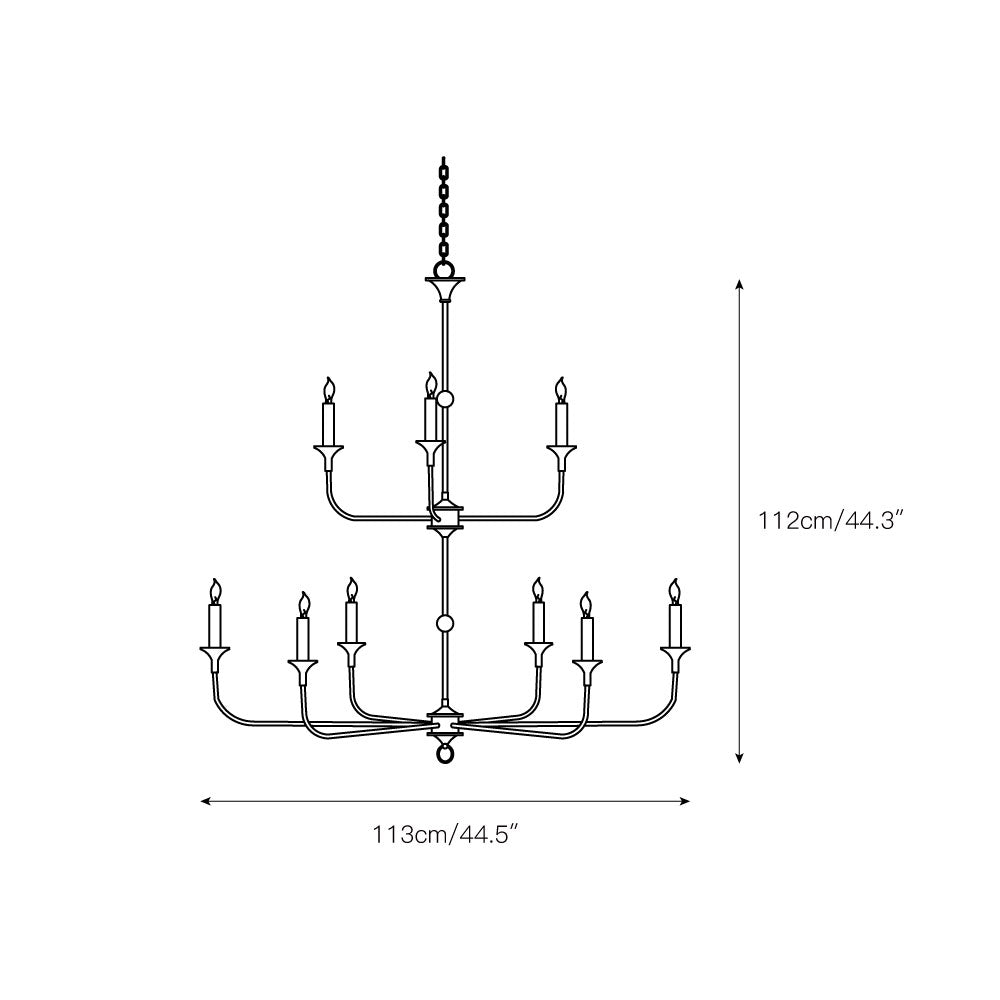 Cecil Grande Chandelier — view 3