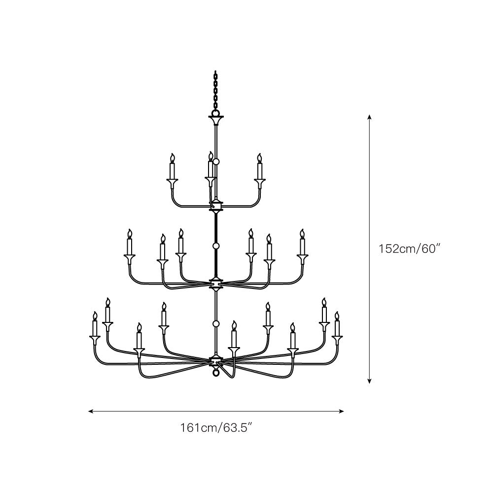 Cecil Grande Chandelier — view 4