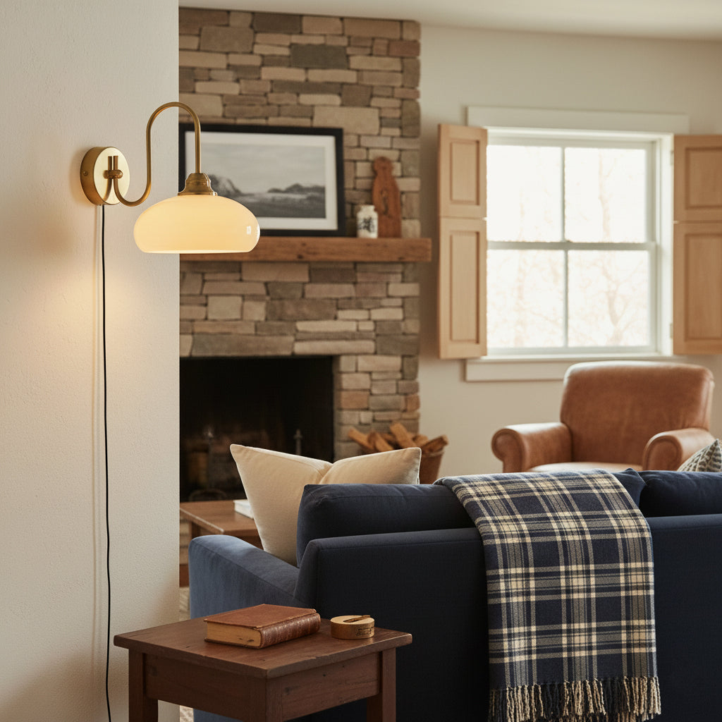Nova Glass Plug-in Wall Lamp — view 4