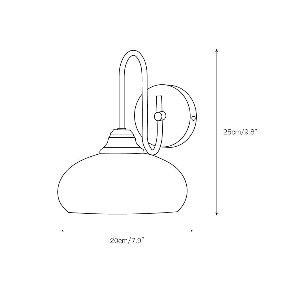 Nova Glass Wall Light — view 3