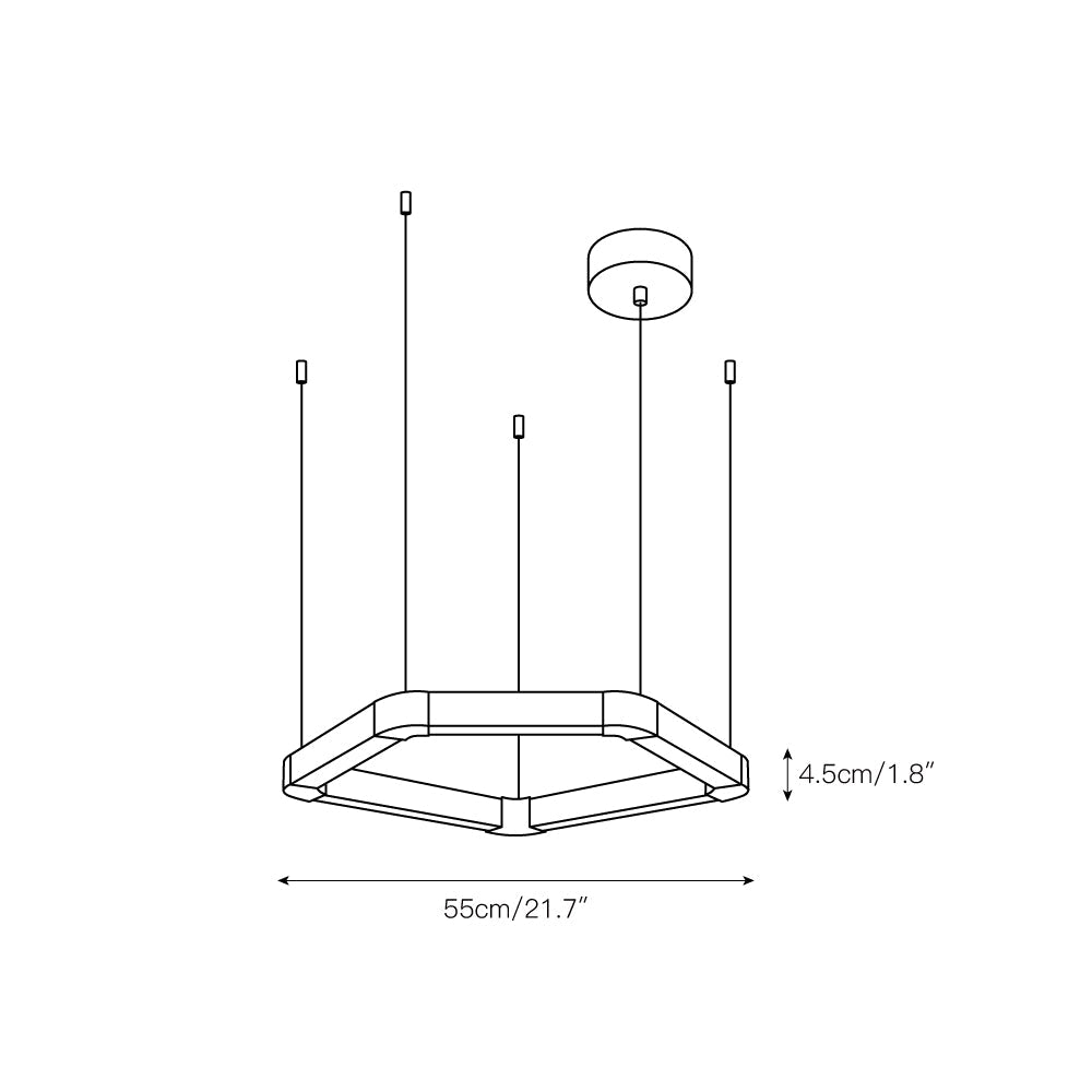 Ola Single Ring Chandelier — view 3