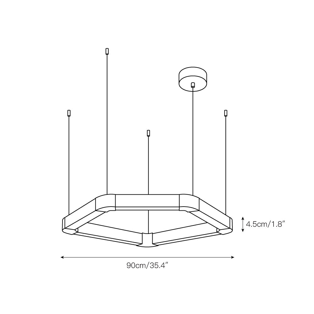 Ola Single Ring Chandelier — view 5
