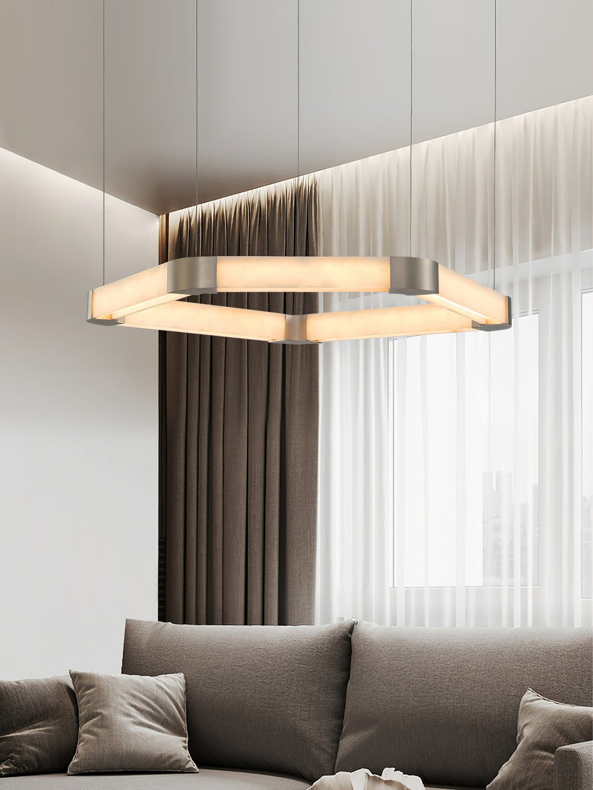 Ola Single Ring Chandelier — view 7