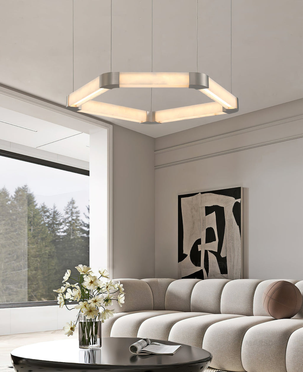 Ola Single Ring Chandelier — view 9
