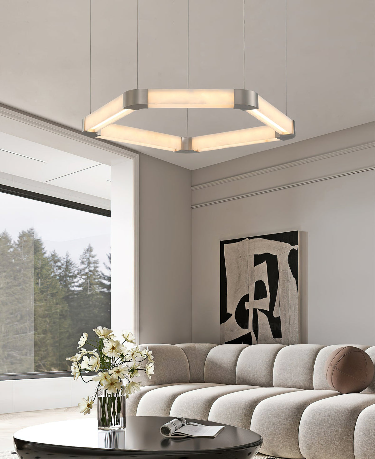 Ola Single Ring Chandelier — view 9
