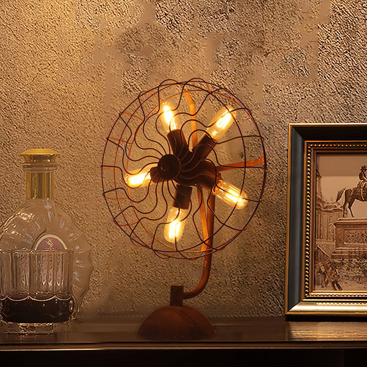 Old Style Fan Table Lamp — view 2