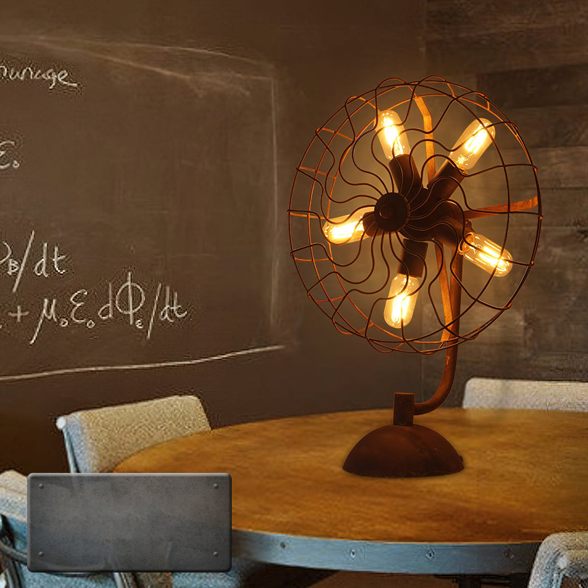 Old Style Fan Table Lamp — view 4