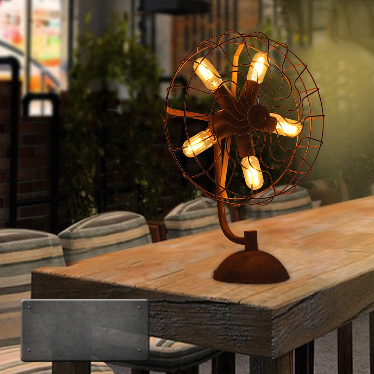 Old Style Fan Table Lamp — view 5