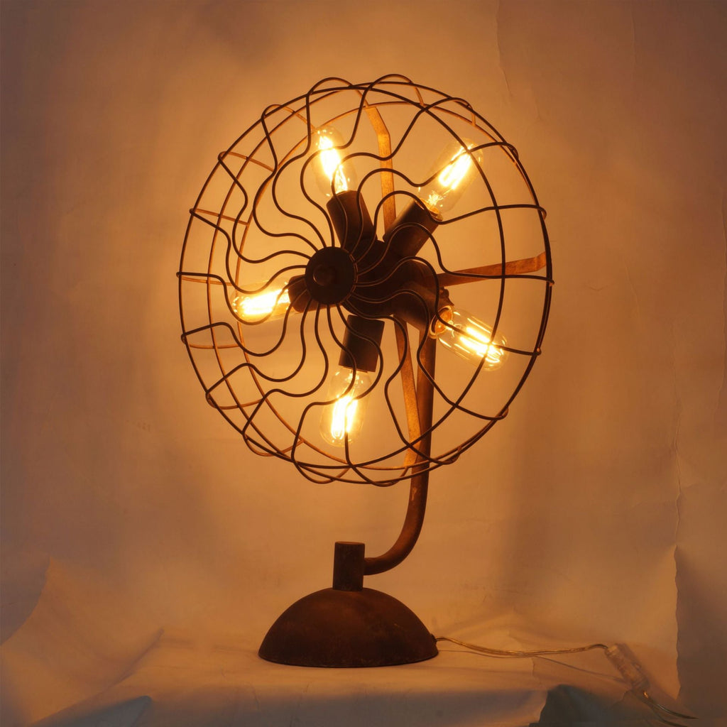 Old Style Fan Table Lamp — view 8