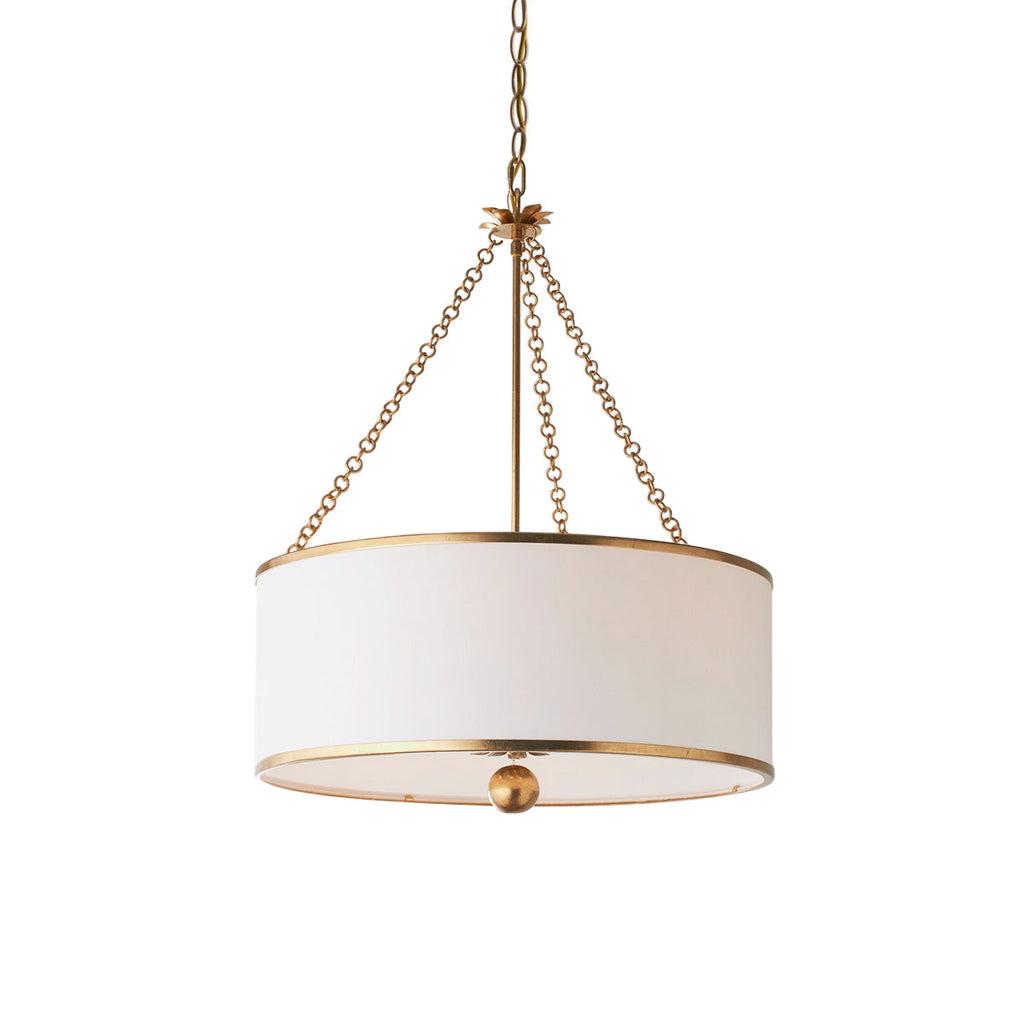 Olive Leaf Drum Pendant Lamp