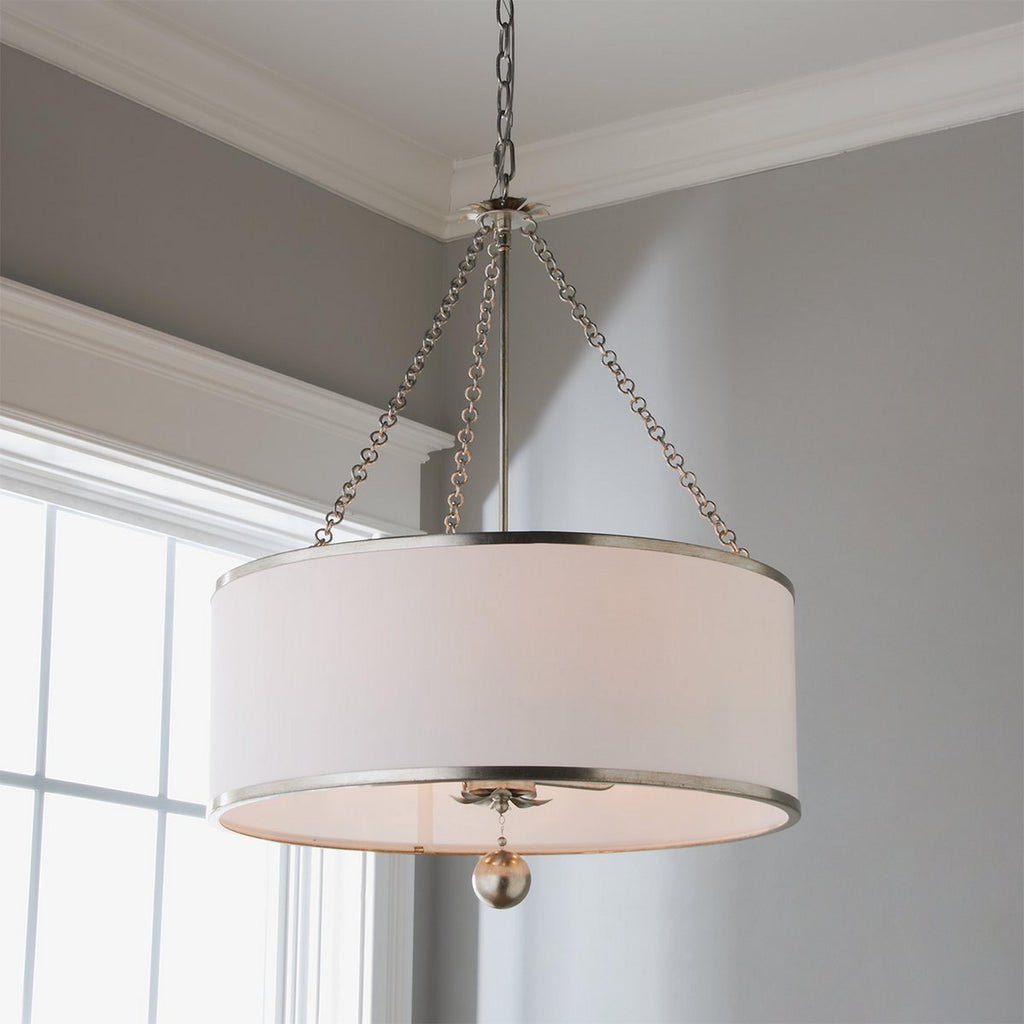 Olive Leaf Drum Pendant Lamp — view 11
