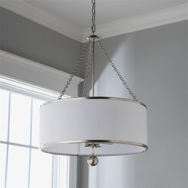 Olive Leaf Drum Pendant Lamp — view 8
