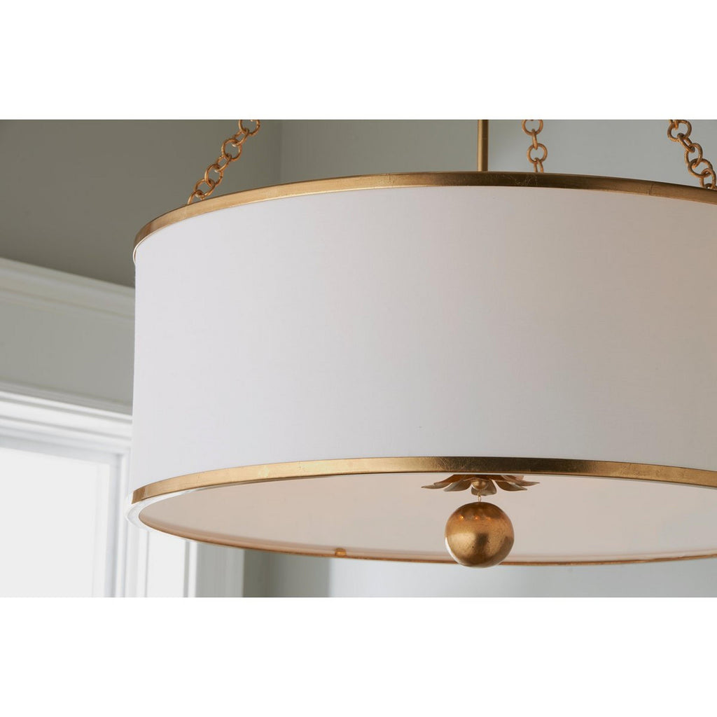 Olive Leaf Drum Pendant Lamp — view 5