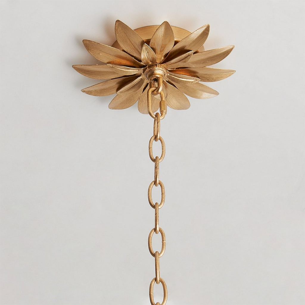 Olive Leaf Drum Pendant Lamp — view 9