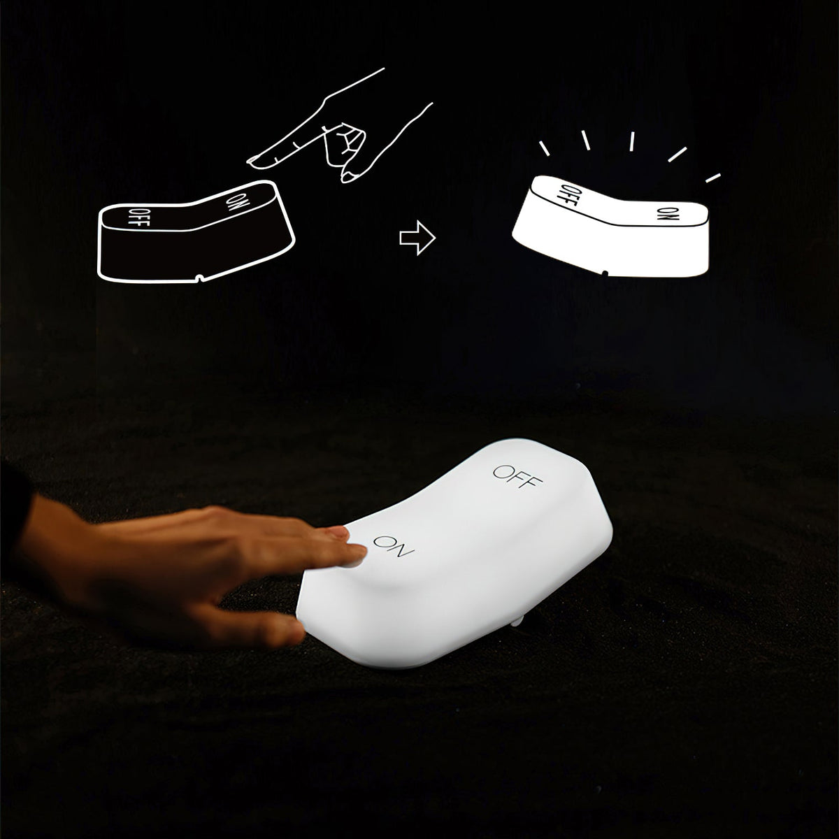 On-Off Gravity Senaor Night Lamp (built-in battery) — view 12