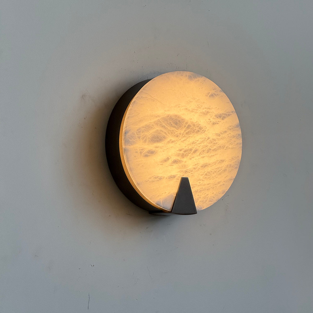 Ophelia Alabaster Round Sconce — view 10