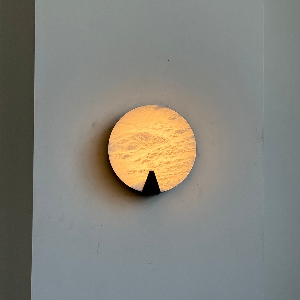 Ophelia Alabaster Round Sconce — view 18