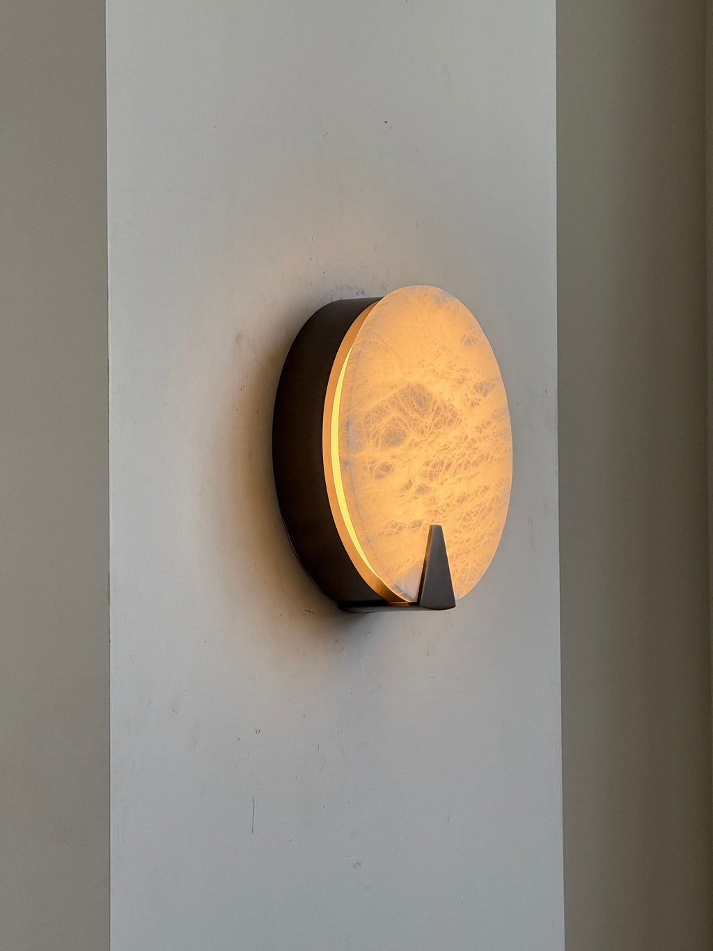 Ophelia Alabaster Round Sconce — view 21