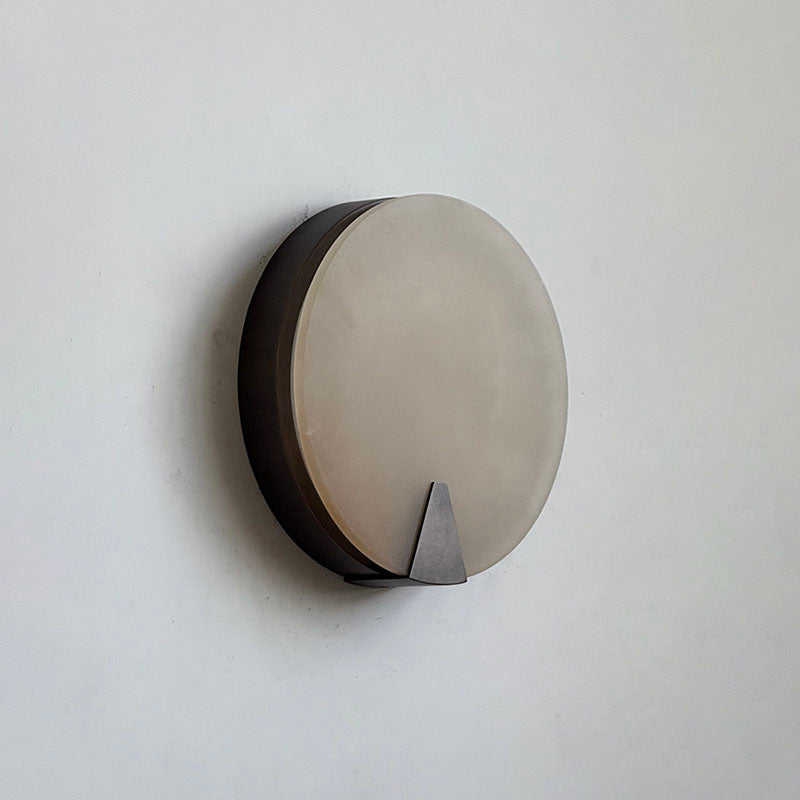 Ophelia Alabaster Round Sconce — view 2