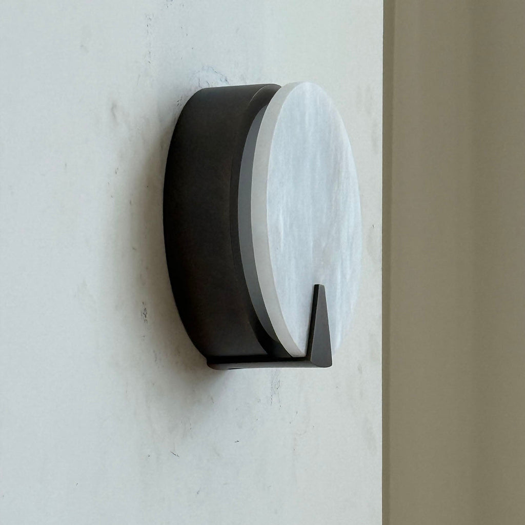 Ophelia Alabaster Round Sconce — view 7
