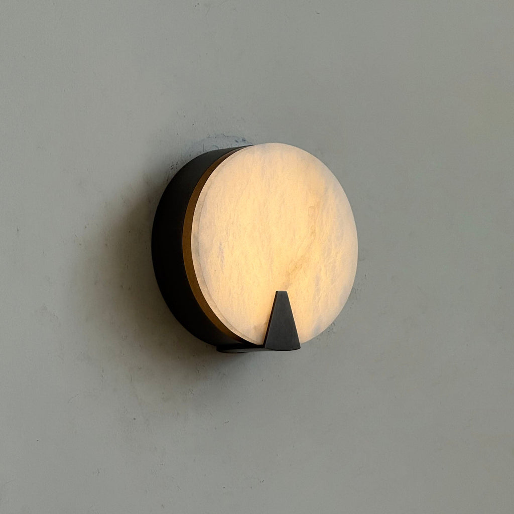 Ophelia Alabaster Round Sconce — view 9