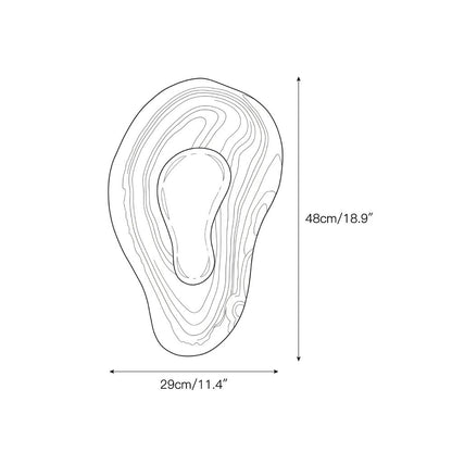 Oyster Hammered Onyx Sconce