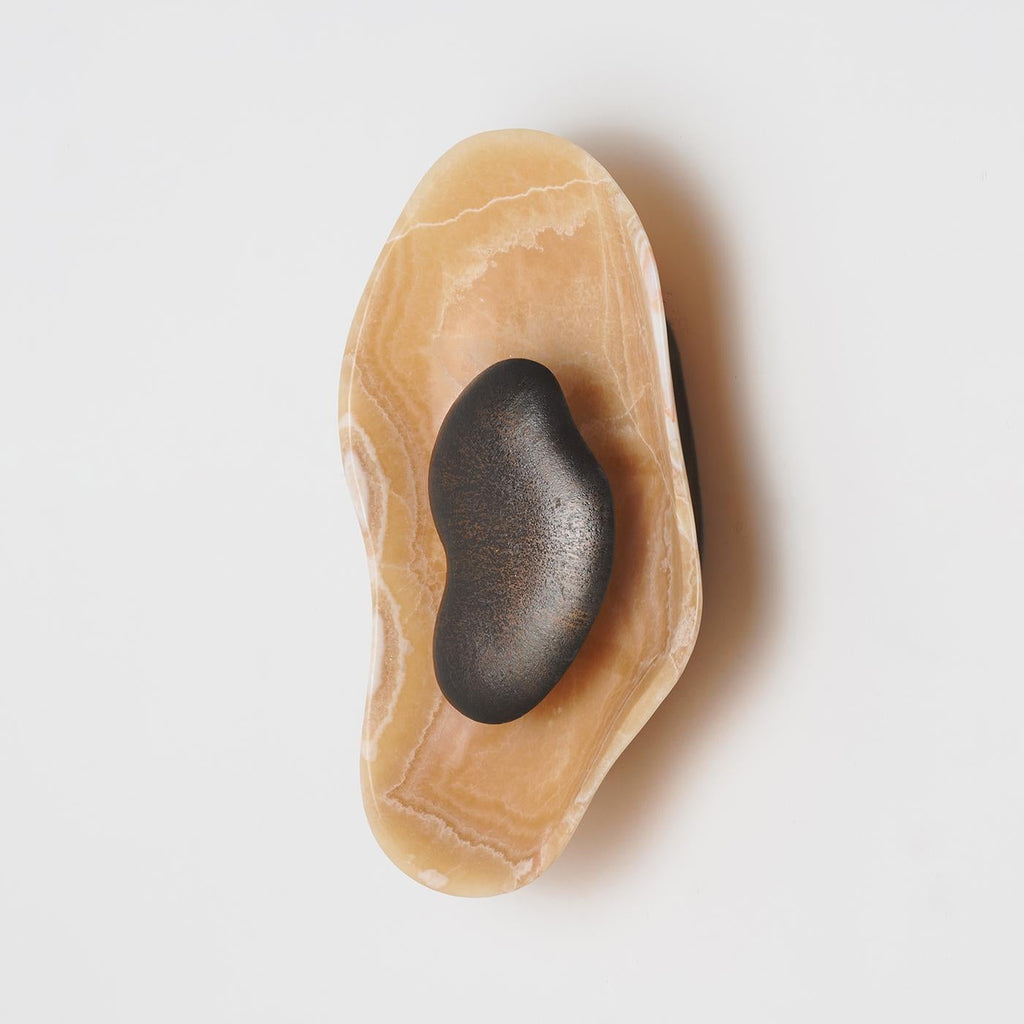 Oyster Hammered Onyx Sconce — view 13