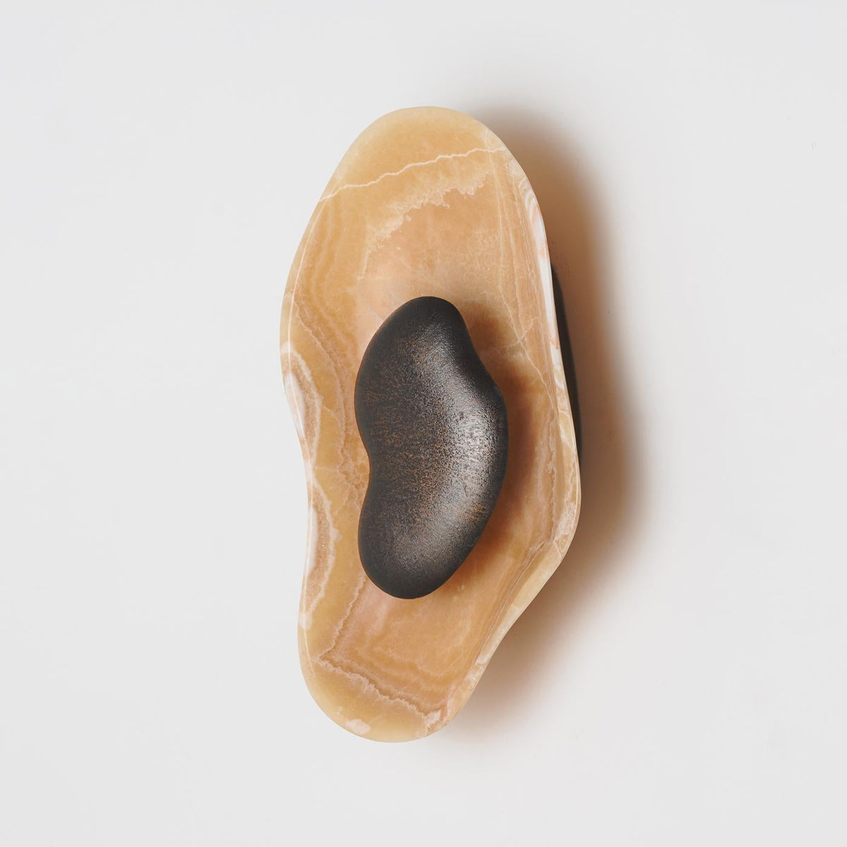 Oyster Hammered Onyx Sconce — view 13