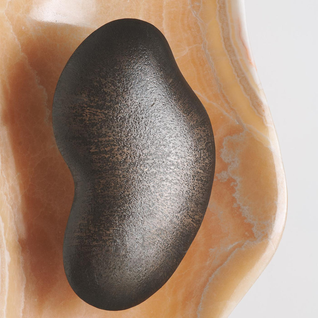 Oyster Hammered Onyx Sconce — view 18