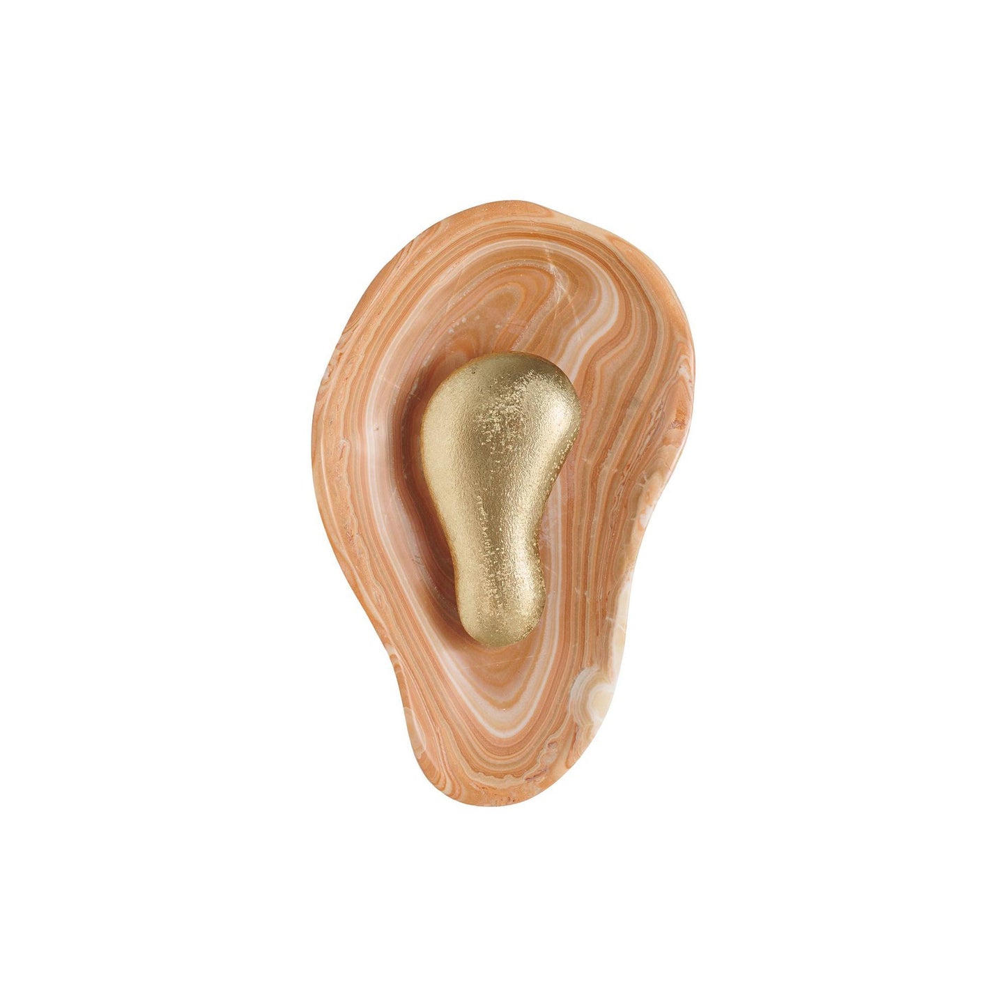 Oyster Hammered Onyx Sconce