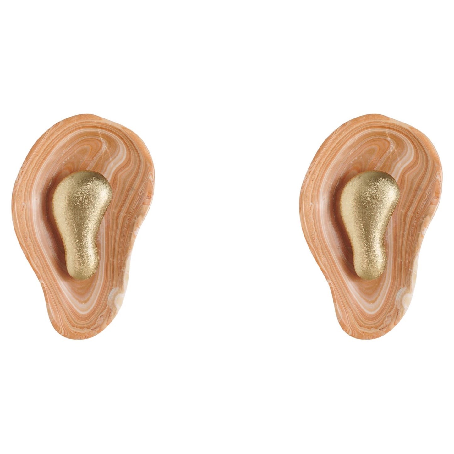 Oyster Hammered Onyx Sconce