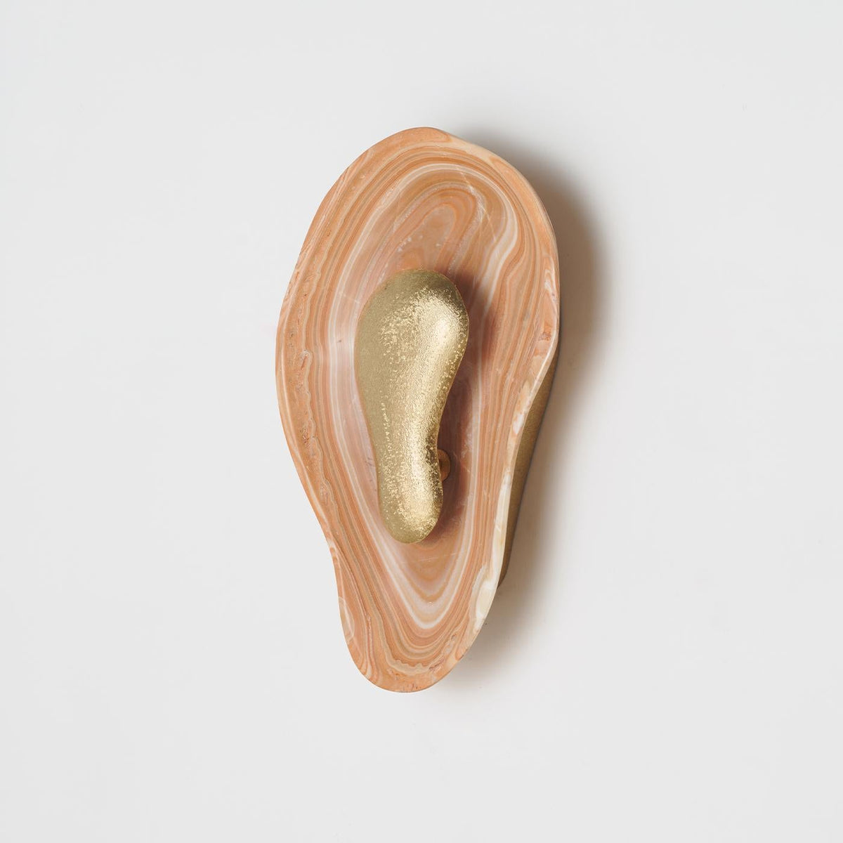 Oyster Hammered Onyx Sconce — view 8