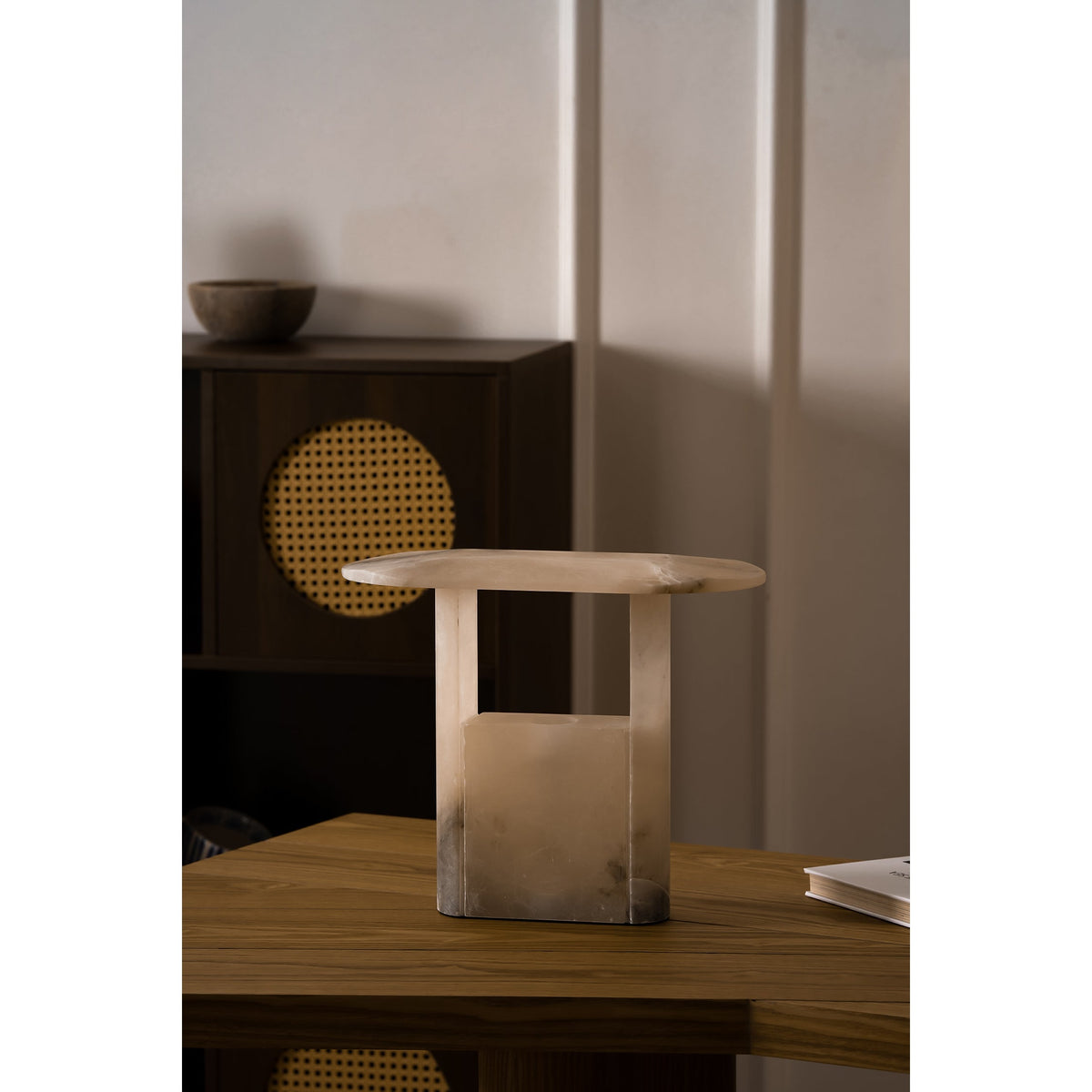 Pagoda Alabaster Table Lamp — view 14