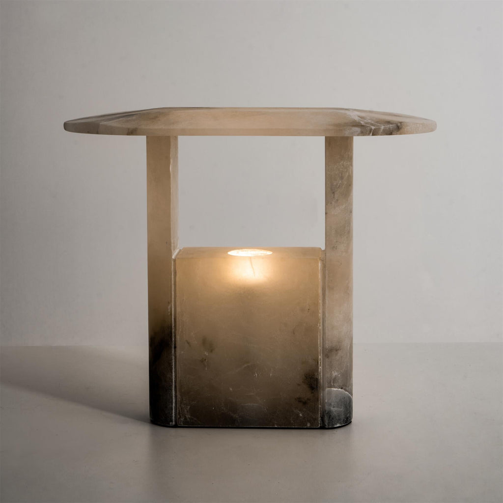 Pagoda Alabaster Table Lamp — view 17