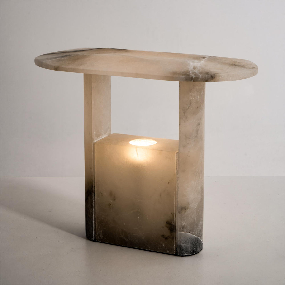 Pagoda Alabaster Table Lamp — view 18