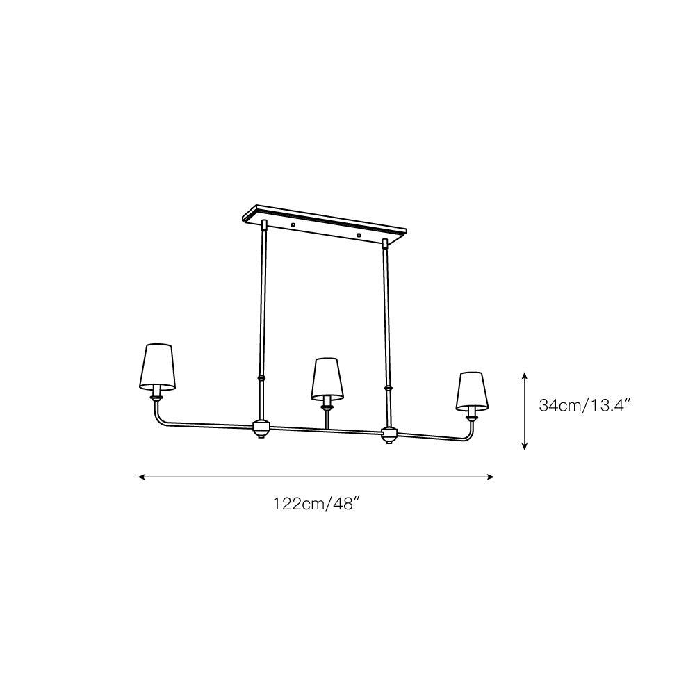 Pallas Linear Chandelier — view 3