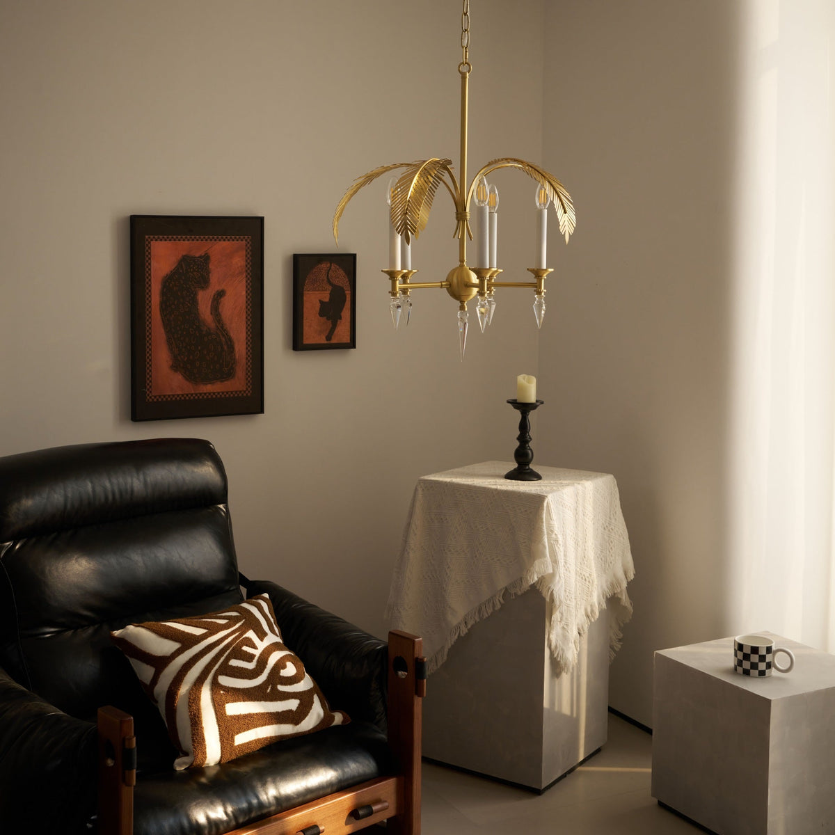 Palm Frond Chandelier — view 6