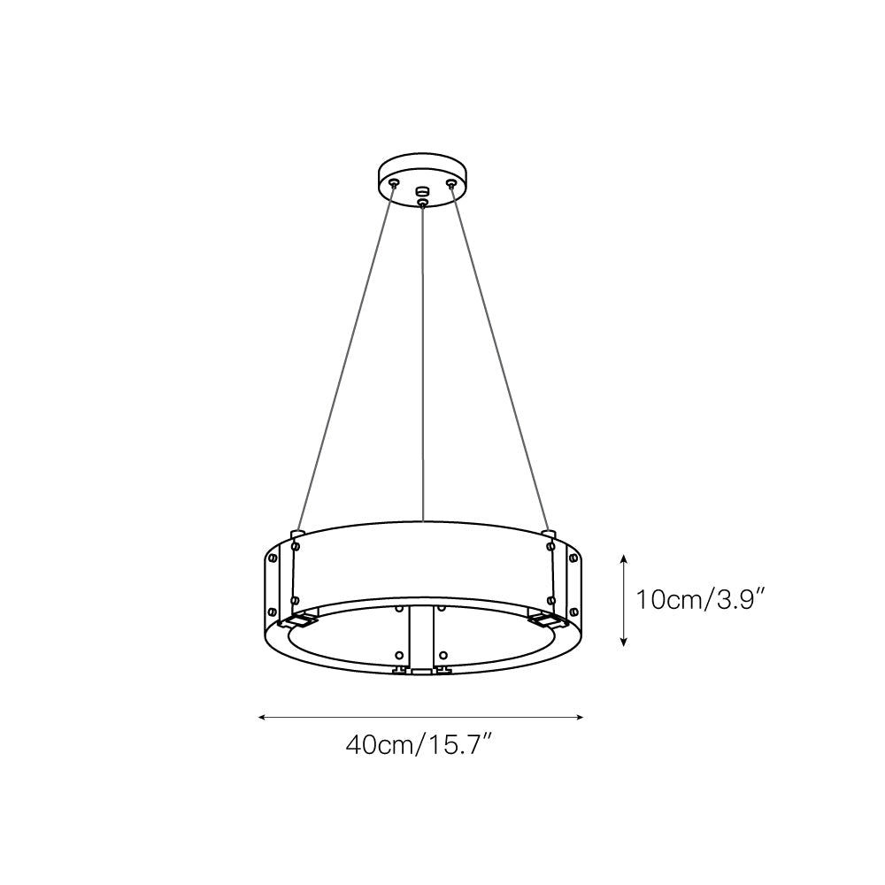 Parallel Ring Chandelier — view 3