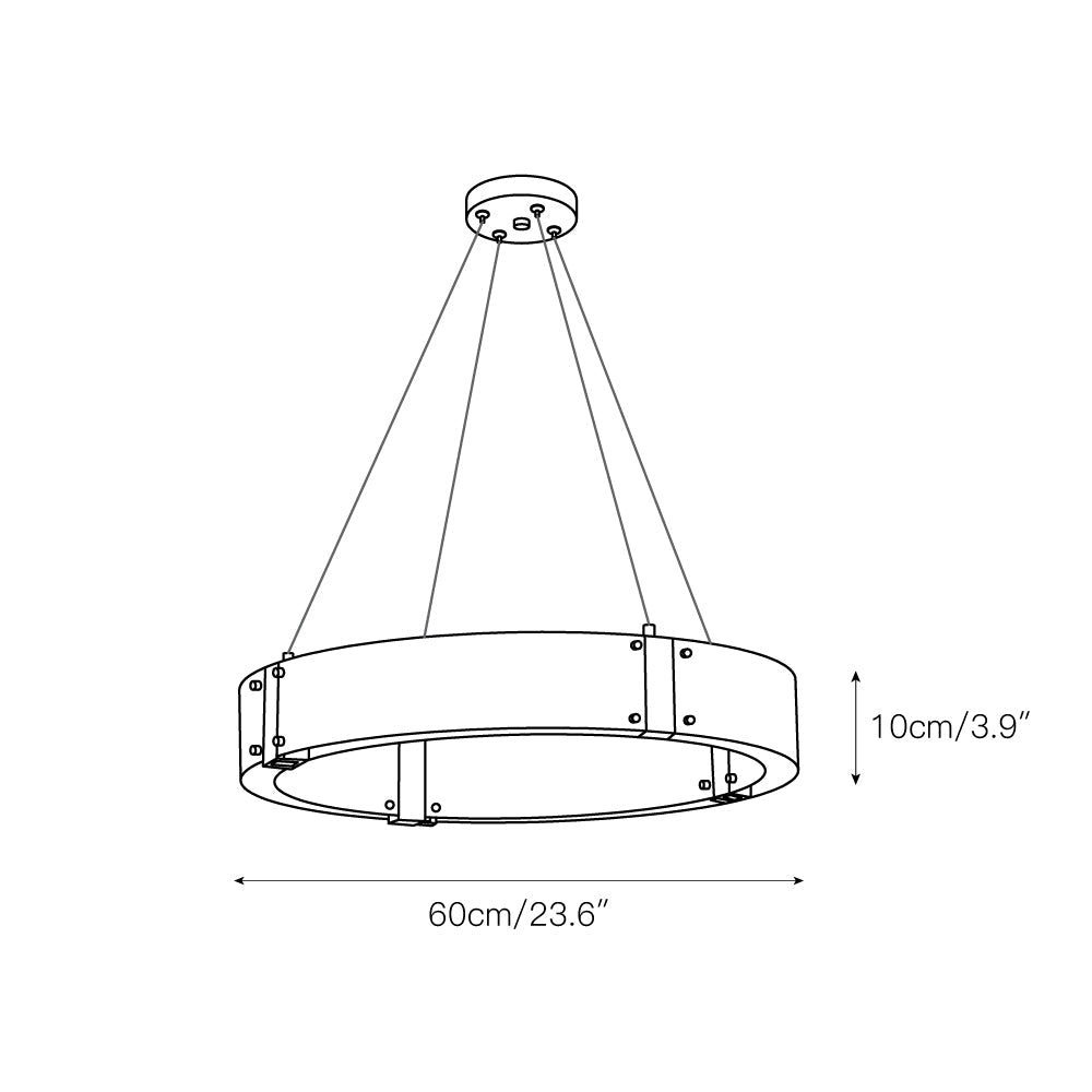 Parallel Ring Chandelier — view 4