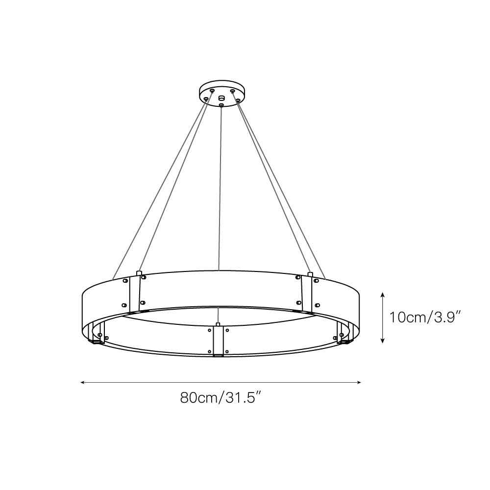 Parallel Ring Chandelier — view 5